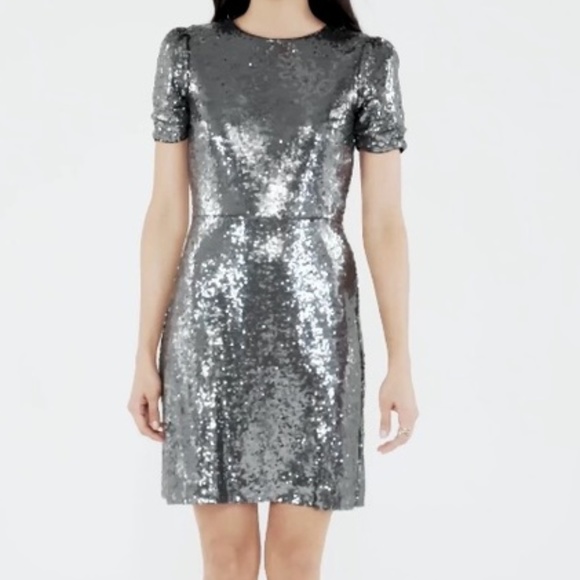 pewter sequin dress